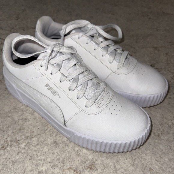 Puma Shoes - Puma Women's Carina 370325-02 White Casual Tennis Shoes Sneakers Size 10